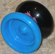 A capless Black/Blue Lyn Fury