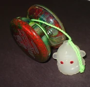 Clear Squirrels are a popular choice for painting, as in this example by John Higby.