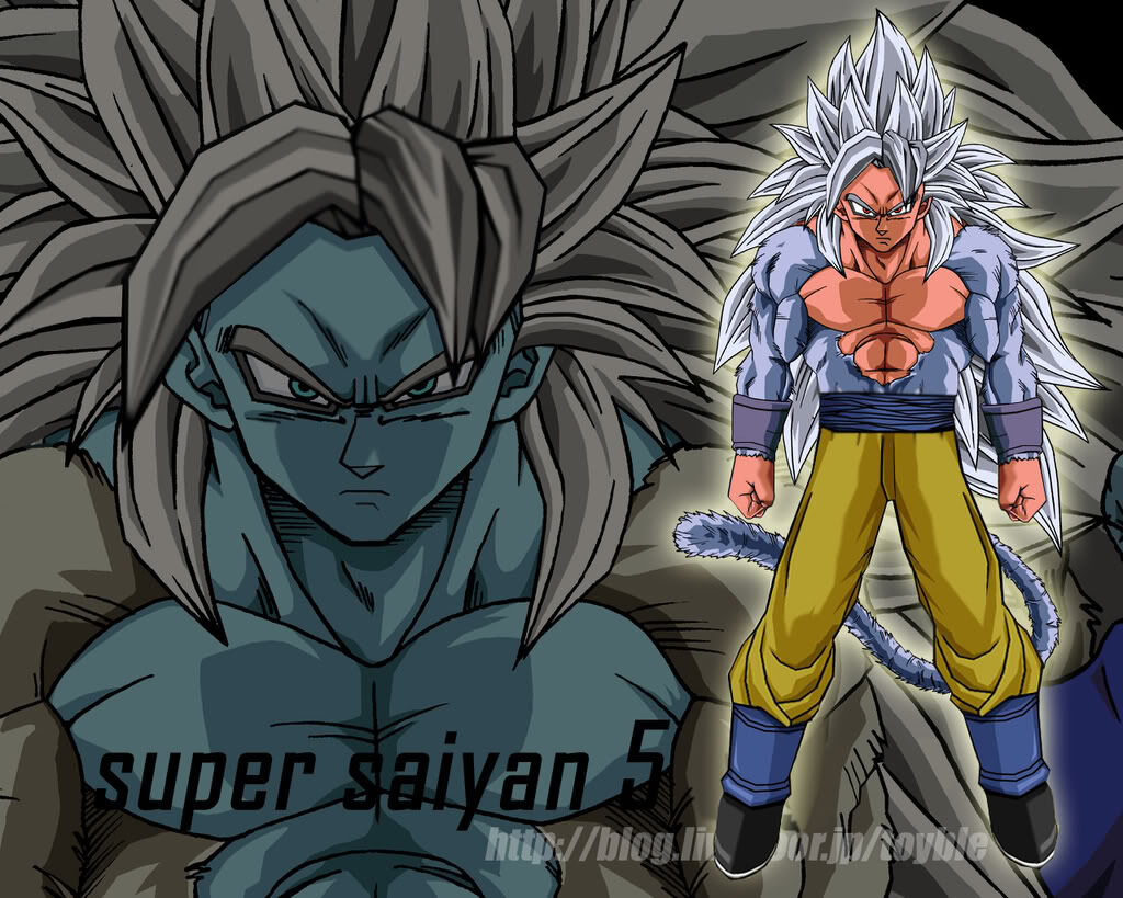 Yokaiju on X: Goku Super Saiyan 5 design, cause I felt like it. He uses a  combination of the Great Ape's power and Ultra Instinct, resulting in a  wild and freeflowing fighting
