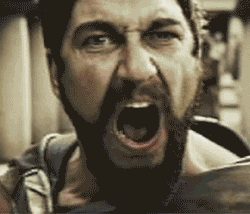 This is blasphemy! This is madness! - Madness? This is Sparta! on Make a GIF