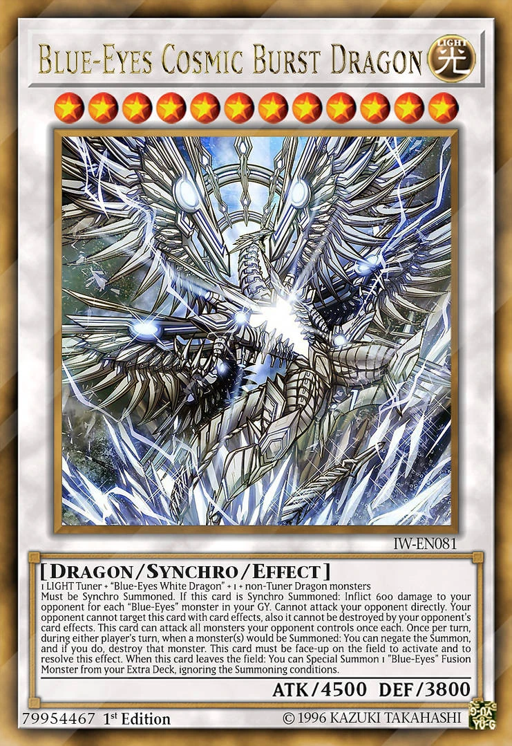 BlueEyes Cosmic Burst Dragon YuGiOh! Fanon Wiki Fandom