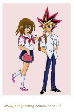 yugi and tea making out