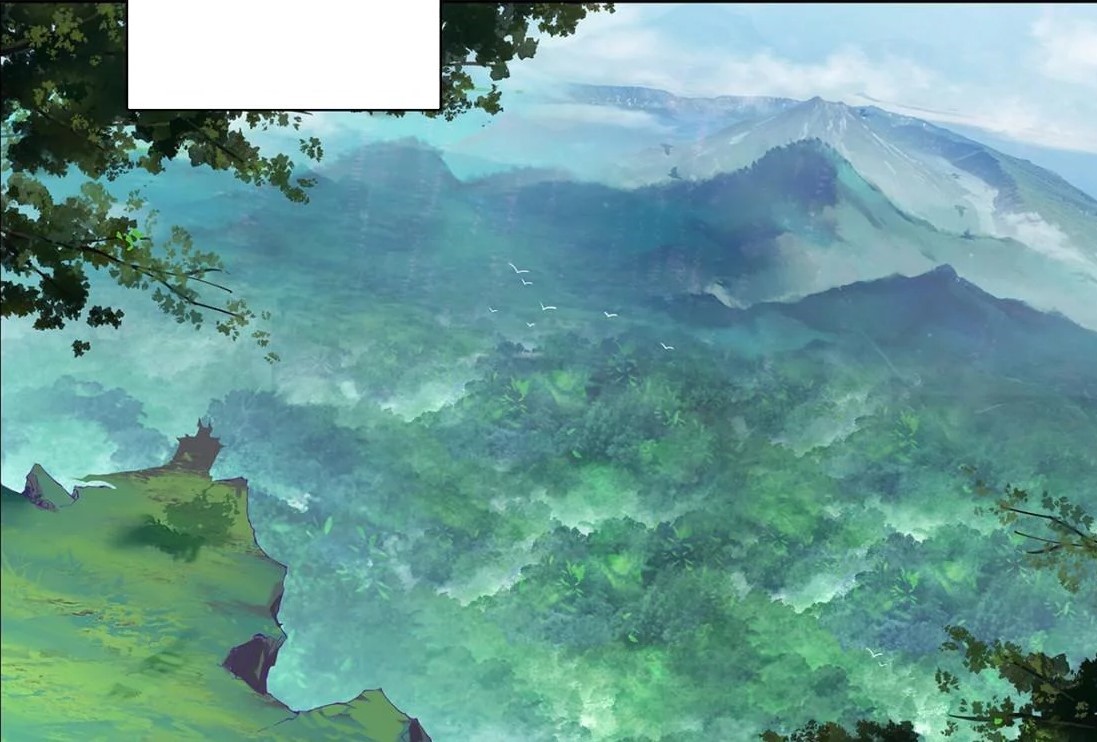 Premium Photo | Anime landscape with a mountain and a valley in the  background generative ai