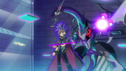 Yūto Xyz Summons "Dark Rebellion Xyz Dragon".