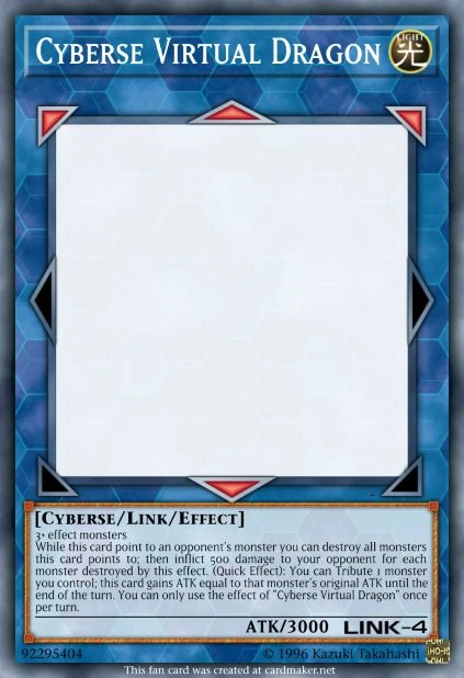 Cyberse Virtual Dragon | Yu-Gi-Oh Fanon Wikia | Fandom