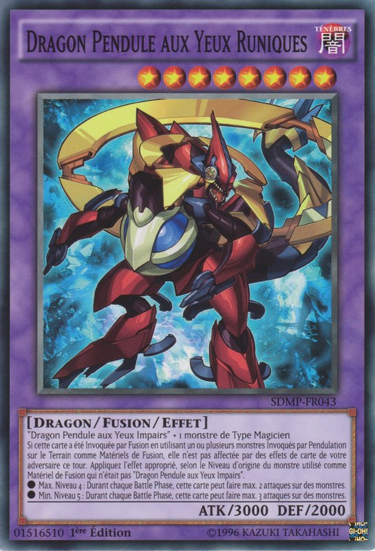Dragon Pendule aux Yeux Runiques Wiki YuGiOh! Fandom