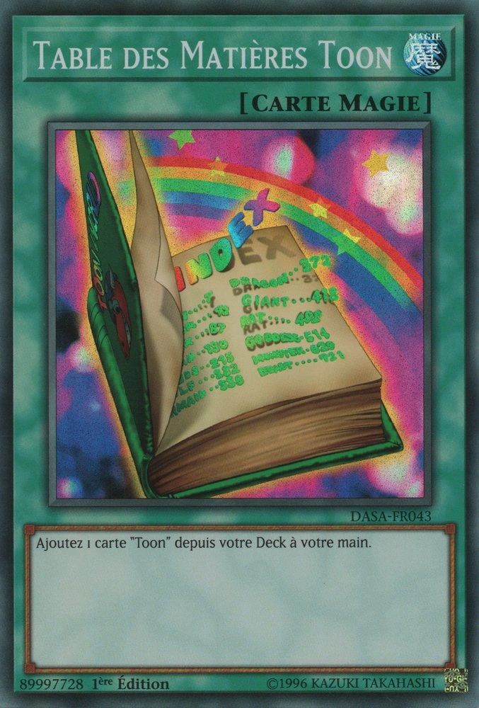 Tables des Matières Toon Wiki YuGiOh! Fandom