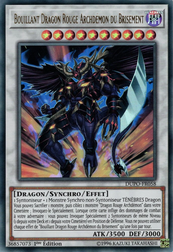 Bouillant Dragon Rouge Archdémon du Brisement Wiki YuGiOh! Fandom