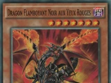 Dragon Flamboyant Noir aux Yeux Rouges