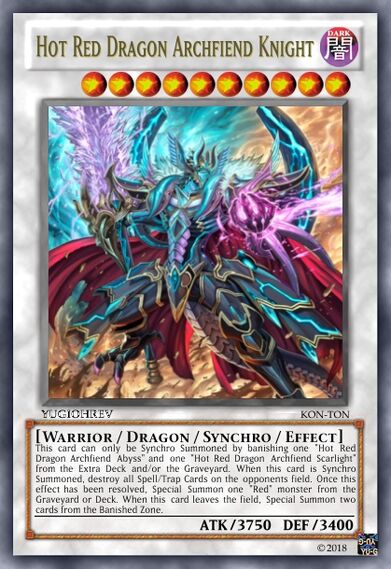 Hot Red Dragon Archfiend Knight Yu Gi Oh Revolution Fanon Wiki