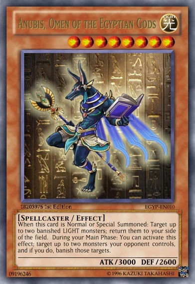 Anubis, Omen of the Egyptian Gods | Yu-Gi-Oh Revolution Fanon Wiki | Fandom Anubis, Omen of the Egyptian Gods | Yu-Gi-Oh Revolution Fanon Wiki | Fandom