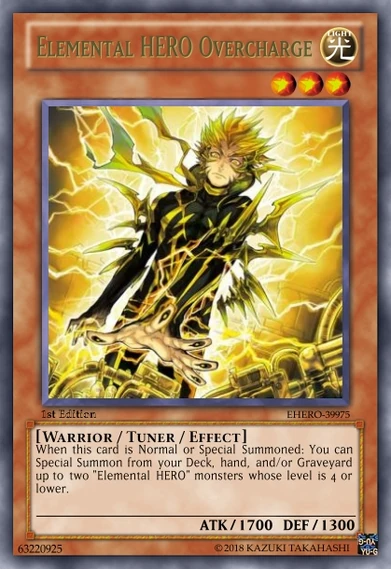 Elemental HERO Overcharge | Yu-Gi-Oh Revolution Fanon Wiki | Fandom