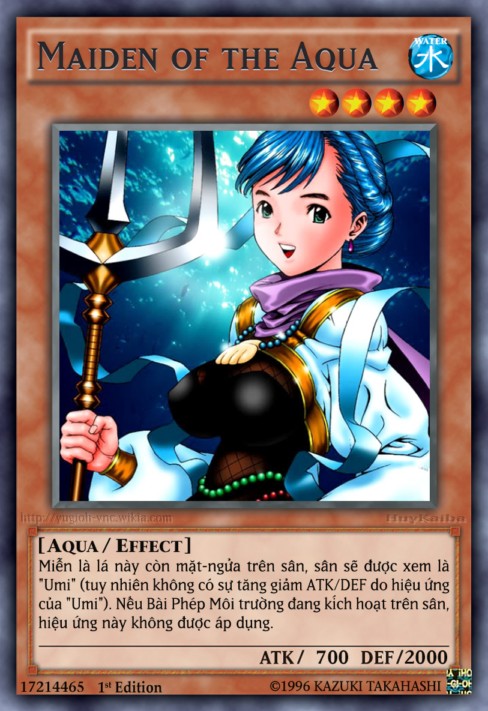 Maiden Of The Aqua Wikia Yu Gi Oh Bài Tiếng Việt Fandom 