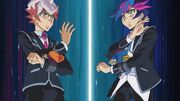 Ep60 Takeru and Yusaku entering link vrains