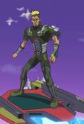 Full body of Go Onizuka in Link VRAINS after he became Human/AI hybrid