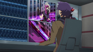 Shoichi using Ghost Girl's cameras to watch Playmarker and Revolver's Speed Duel.