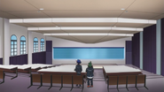 Naoki and Yusaku in a classroom.