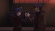 Yusaku bonding with Kusanagi