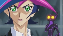 Ep022 Yusaku hearing that Go knows the identity of Playmaker