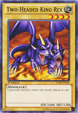 Card Gallery:Two-Headed King Rex | Yu-Gi-Oh! Wiki | Fandom