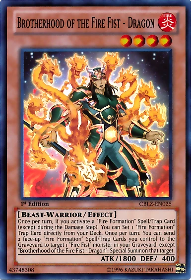 Card Errata:Brotherhood of the Fire Fist - Dragon | Yu-Gi-Oh! Wiki | Fandom