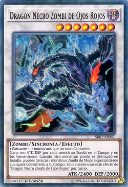 Yu-Gi-Oh! Red-Eyes Zombie Necro Dragon Ultra Rare - SR07-EN041 1st Edition From Zombie Horde Deck
