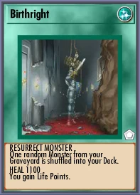 birthright yugioh card Amazon.com: YU-GI-OH! - Birthright (SDWS-EN037) - Structure Deck Warriors  Strike - 1st Edition