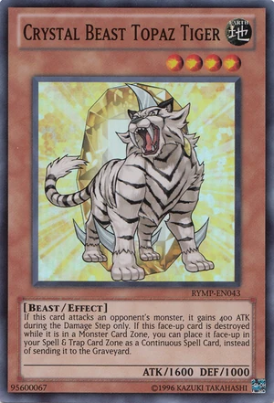 Carte Yu-Gi-Oh! - Bête Cristalline : Tigre De Topaze [FOTB-FR004-UL
