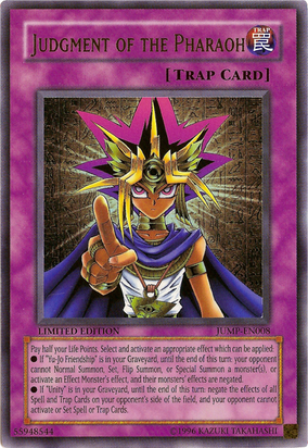 ファラオの審判 JCY-001 KONAMI Yu-Gi-Oh! 遊戯王! JCY-001 Judgment of Pharaoh ファラオの審判