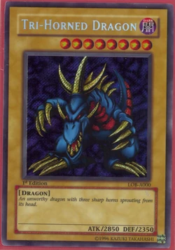 PSA9 LOB-000トライホーン・ドラゴンTri-Horned Dragon アジア版 トライホーンドラゴン Tri-Horned Dragon シクLOB - メルカリ