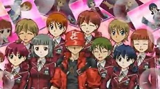 The Tag Force 4 player, with some Duel Academy girls.