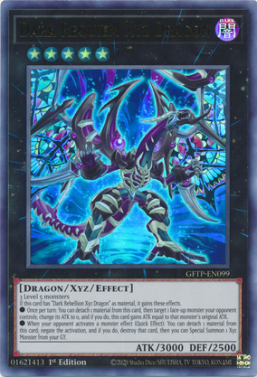 2020 20TH SECRET RARE #JPF09 DARK REBELLION XYZ DRAGON PSA