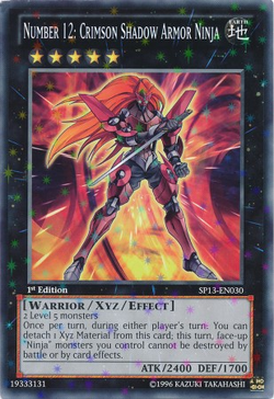 Card Gallery:Number 12: Crimson Shadow Armor Ninja | Yu-Gi Card Gallery:Number 12: Crimson Shadow Armor Ninja | Yu-Gi