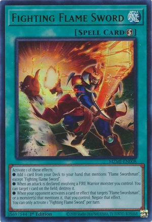 Carta Fighting Flame Swordsman - MZMI-EN001 - Ultra Rara - 1ª Edición