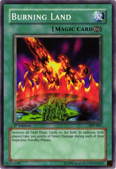 Card Errata:Burning Land | Yu-Gi-Oh! Wiki | Fandom