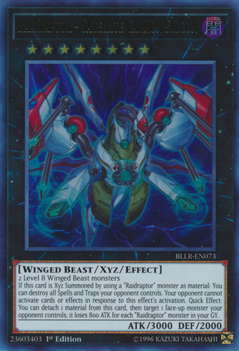 Raidraptor Falcon Satellite Cannon Italian bllr-it073 Ultra Rare Yugioh