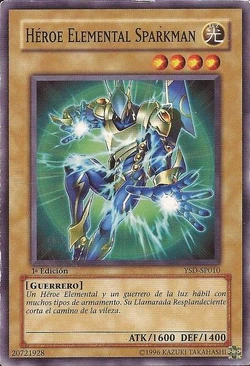 遊戯王ラッシュデュエル ELEMENTAL HERO SPARKMAN EHC-2 Yu-Gi-Oh TCG Secret Rare Elemental Hero Sparkman EHC2-EN001