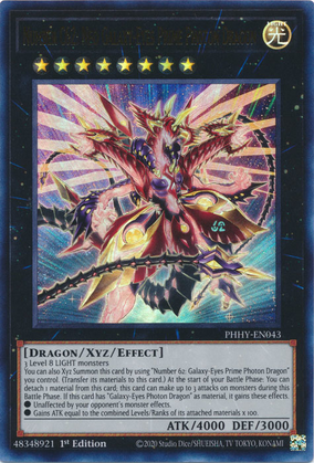 No.62 GALAXY-EYES PRIME PHOTON DRAGON 20CP-JPF08 20th Secret