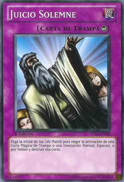 遊戯王カード外国語版　SOLEMN JUDGMENT Solemn Judgment SDLS-EN038 1st Edition YuGiOh Structure Deck