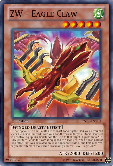 Card Gallery Zw Eagle Claw Yu Gi Oh Wiki Fandom