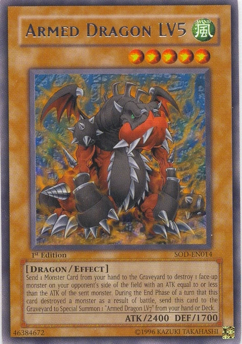Yu-Gi-Oh! Armed Dragon LV10 Blanco - MP22-EN005 - Raro - 1ª Edición