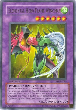 Card Gallery:Elemental HERO Flame Wingman | Yu-Gi-Oh! Wiki | Fandom