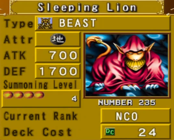 NM Yu-Gi-Oh Sleeping Lion TP6-EN017