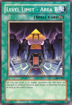 Card Gallery:Level Limit - Area B | Yu-Gi-Oh! Wiki | Fandom