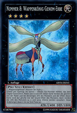 ＊ケネディⅣ世 Card Gallery:Number 8: Heraldic King Genom-Heritage | Yu-Gi
