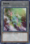 An example of the Series 8 layout on Monster Token Cards without the bar in the lore box. This is a "Mecha Phantom Beast Token" (Harrliard version), from Battle City Tournament Kit.