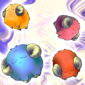 "Sheep Tokens" in the artwork of "Scapegoat"