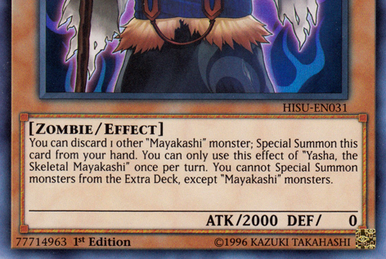 Yasha, the Skeletal Mayakashi - HISU-EN031 - Super Rare - Duelshop