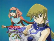 Screenshot of a sample of the first set of Yu-Gi-Oh! GX eyecatches (episode 41).