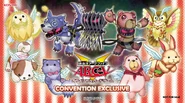 Anime Festival Asia 2014 (December 5–7): "Fluffal" monsters, "Frightfur" monsters, and "Edge Imp Sabres" Awarded to participants of a mini Yu-Gi-Oh! tournament (max. 48 participants) per day during the event